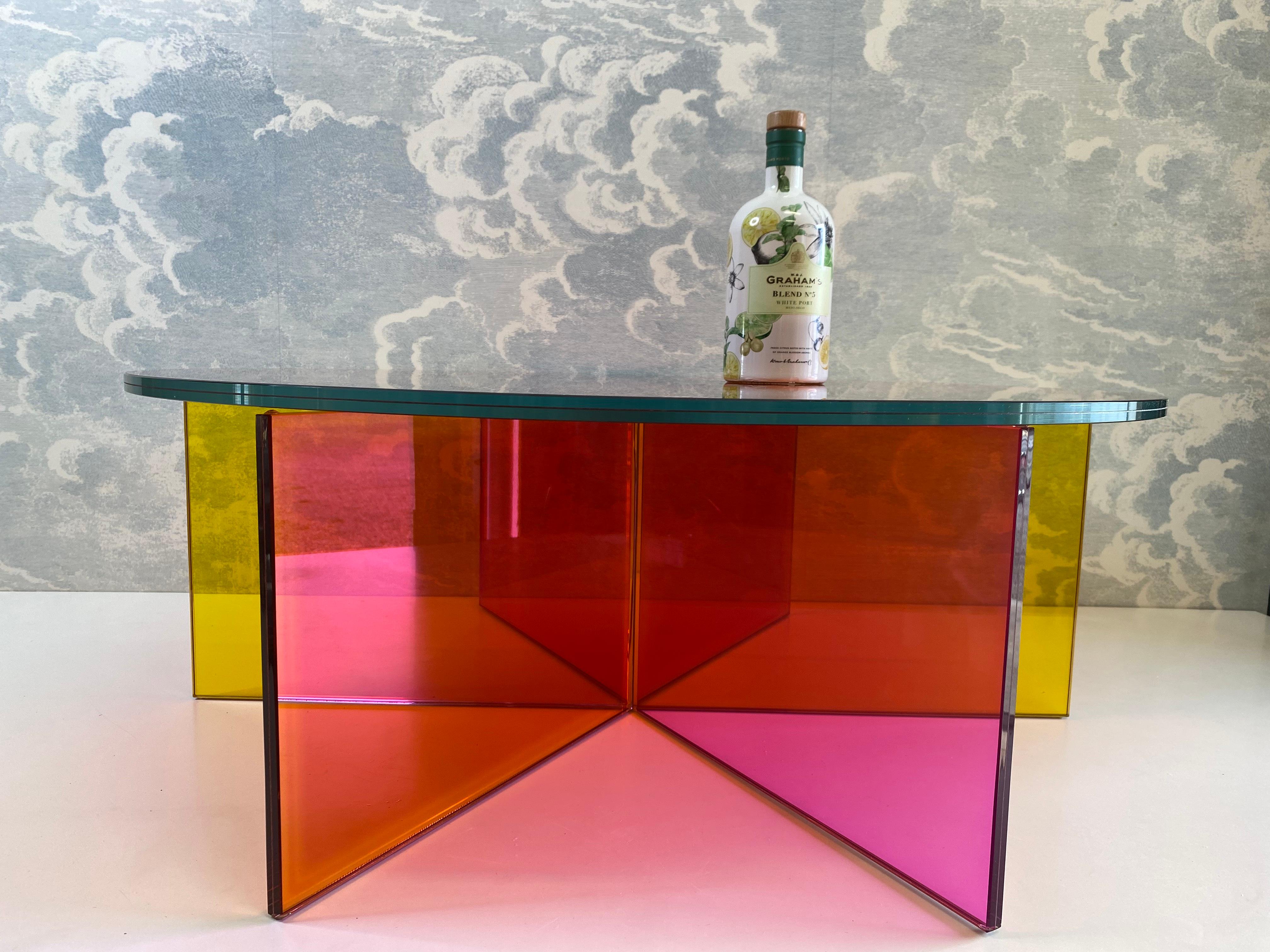 Mesa de centro XXX de Johanna Grawunder para Glas Italia Arte contemporáneo Italiano en venta