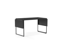XXX Extendible Coffee Table in Steel with Matte Black Top by Lapo Ciatti