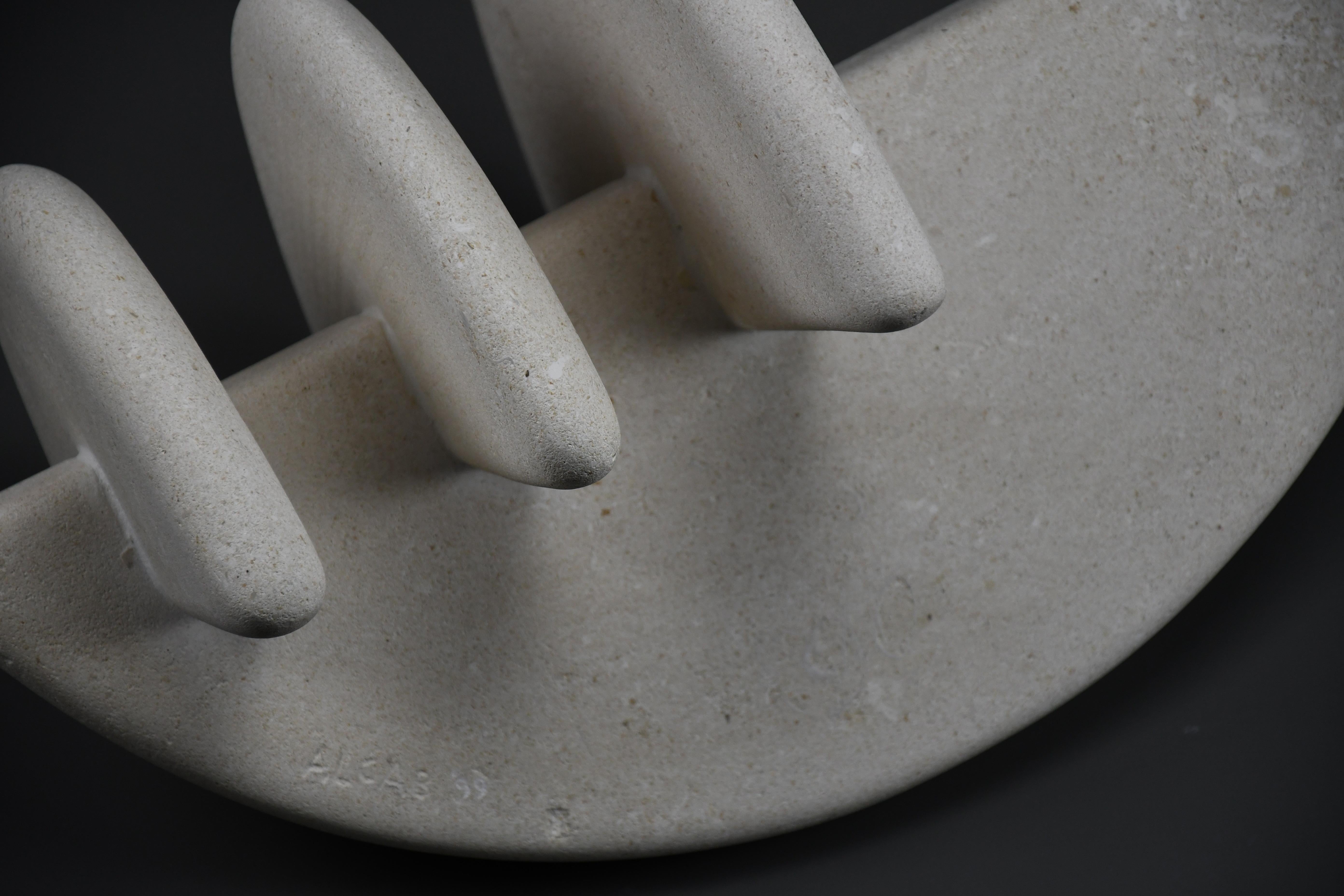 “XYZ4” by Alberto Cabiddu – A Harmonic Dialogue in Stone (1999) im Angebot 1