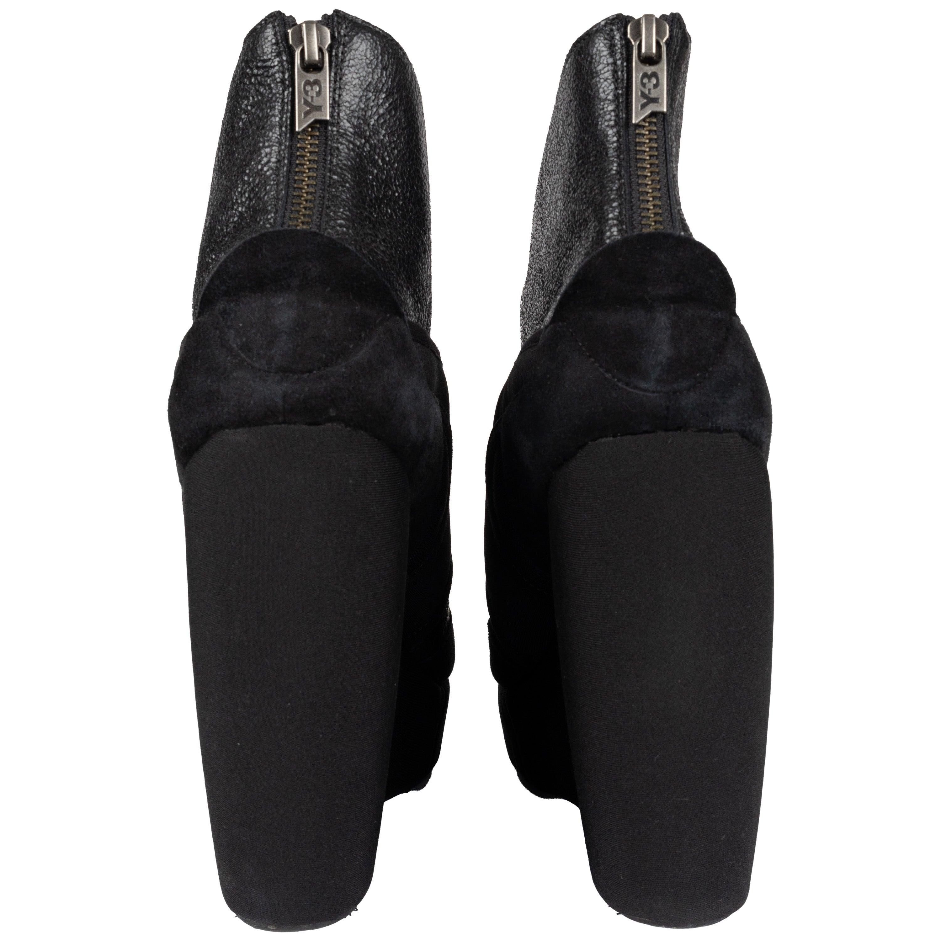 Black Y-3 Ankle Boots - '10s For Sale