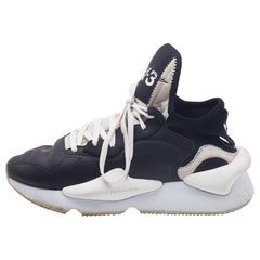 Y-3 Sneakers Kaiwa in pelle e tessuto bianco/nero taglia 40