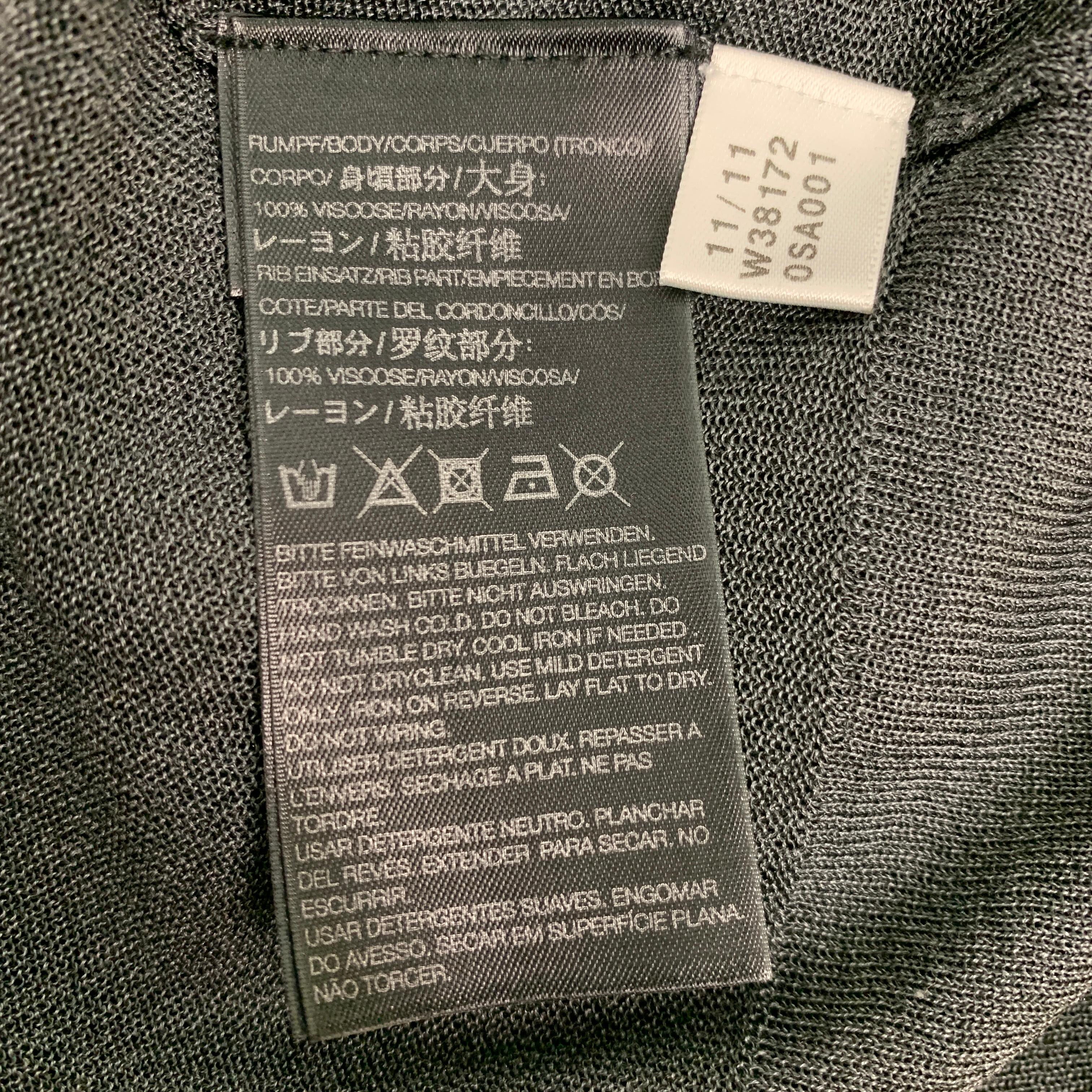 Gray Y-3 by YOHJI YAMAMOTO Size XL Grey Viscose Jersey Pullover