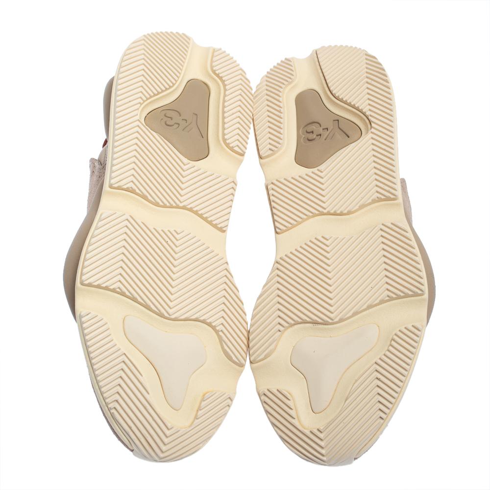 Y-3 Kaiwa Beige Wildleder Lace Up Sneakers Größe 38.5 2