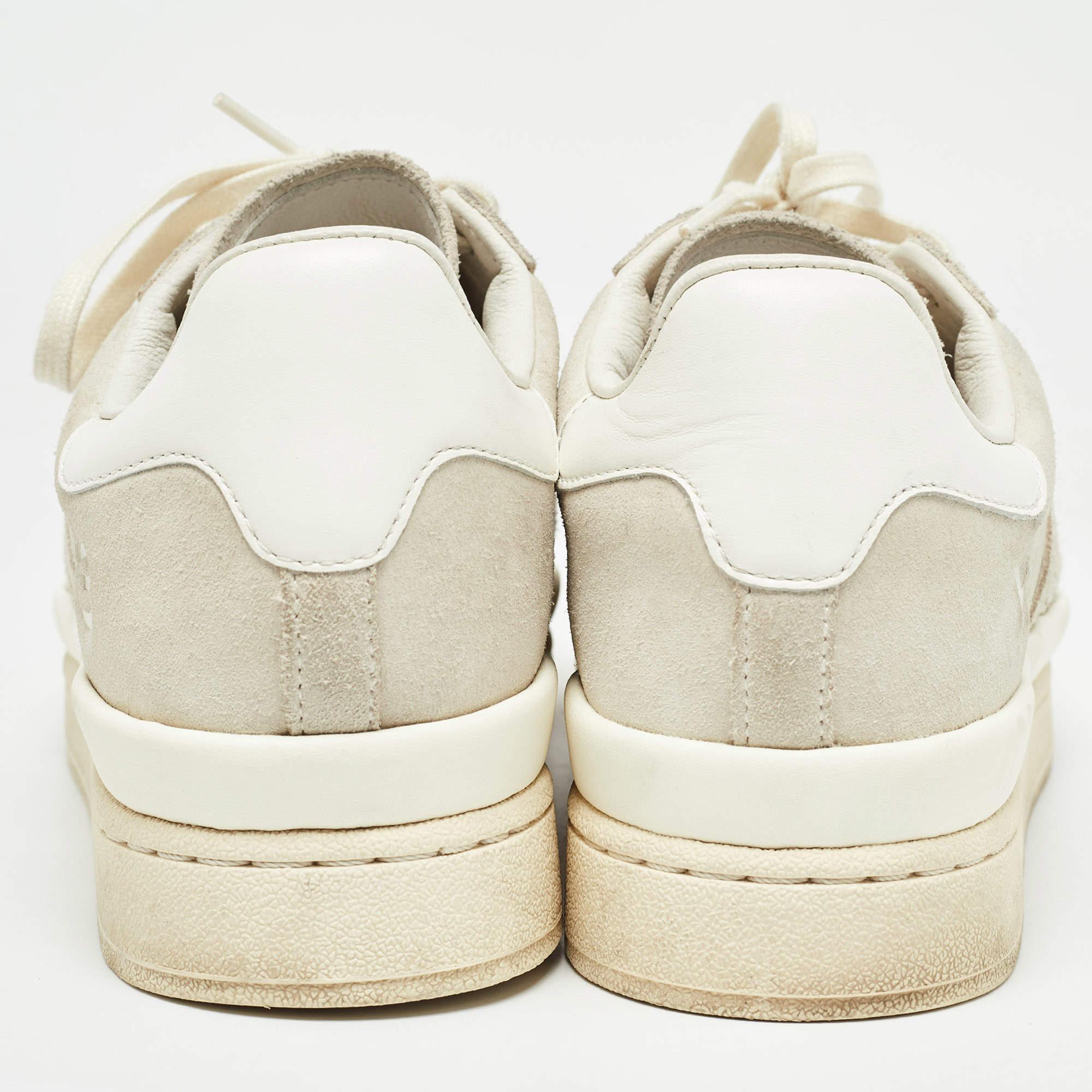 Y-3 Off White Wildleder-Sneakers mit Schnürung Größe 44,5 Herren im Angebot