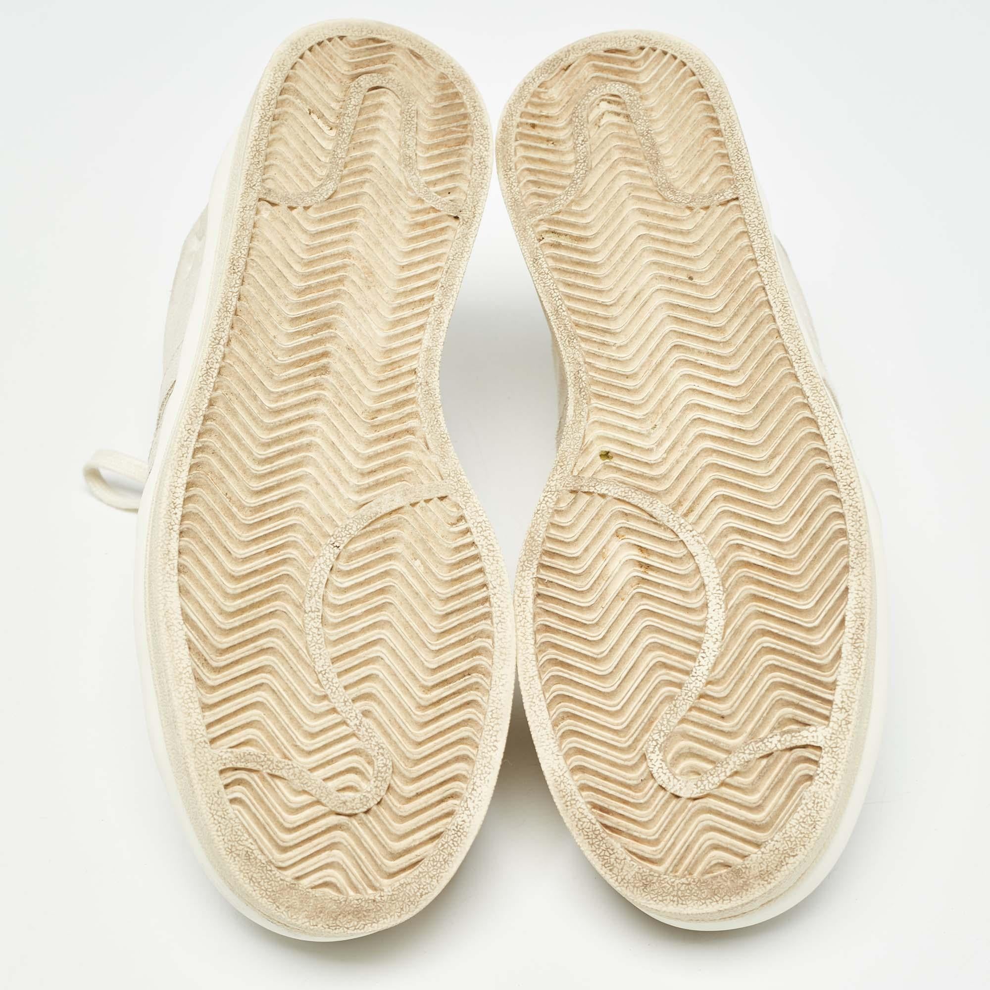 Y-3 Off White Wildleder-Sneakers mit Schnürung Größe 44,5 im Angebot 1