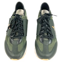 Y-3 Rhita Sport Green Trainers Sneakers, Size 7