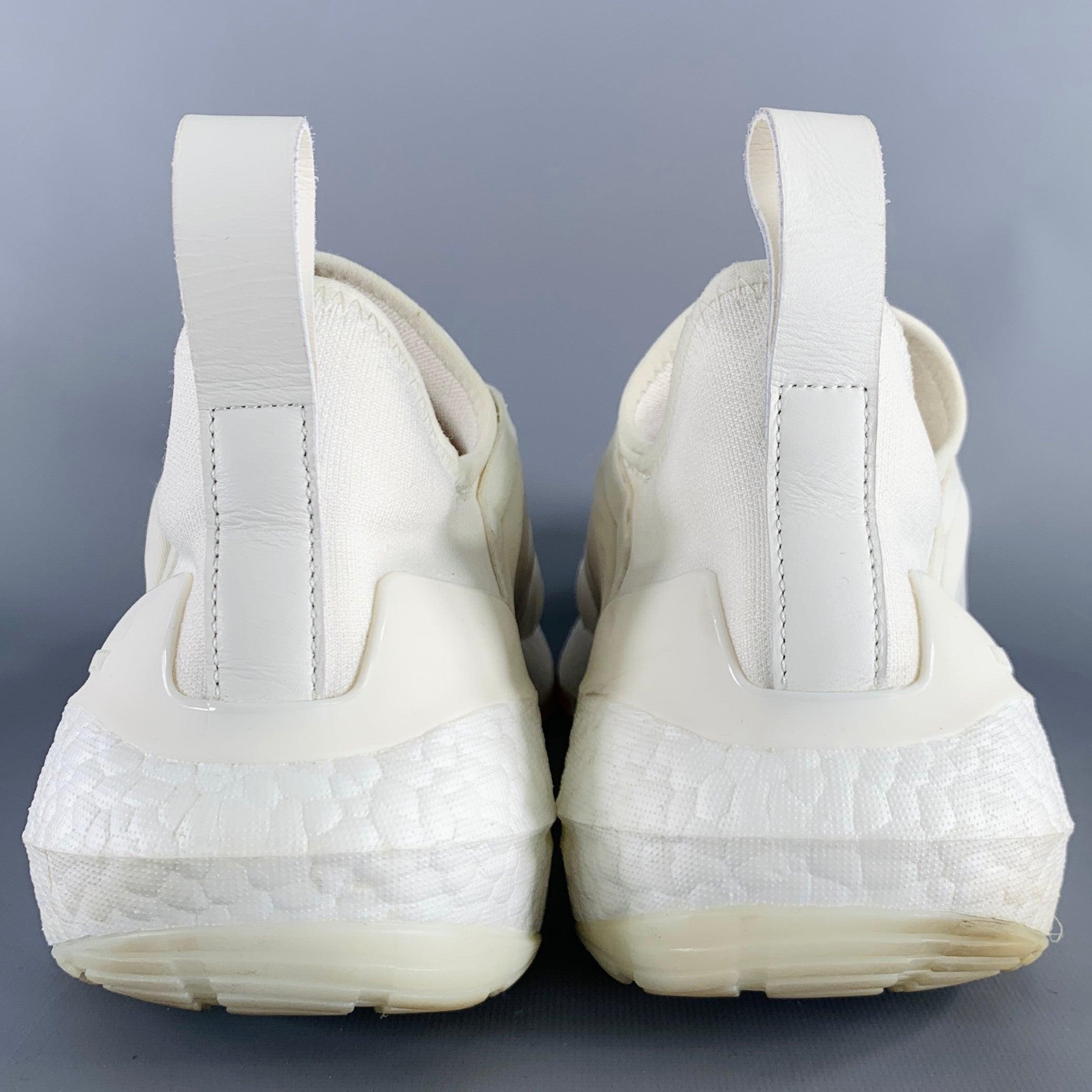 Gris Y-3 Size 11 Ultraboost 22 White Nylon Slip On Sneakers