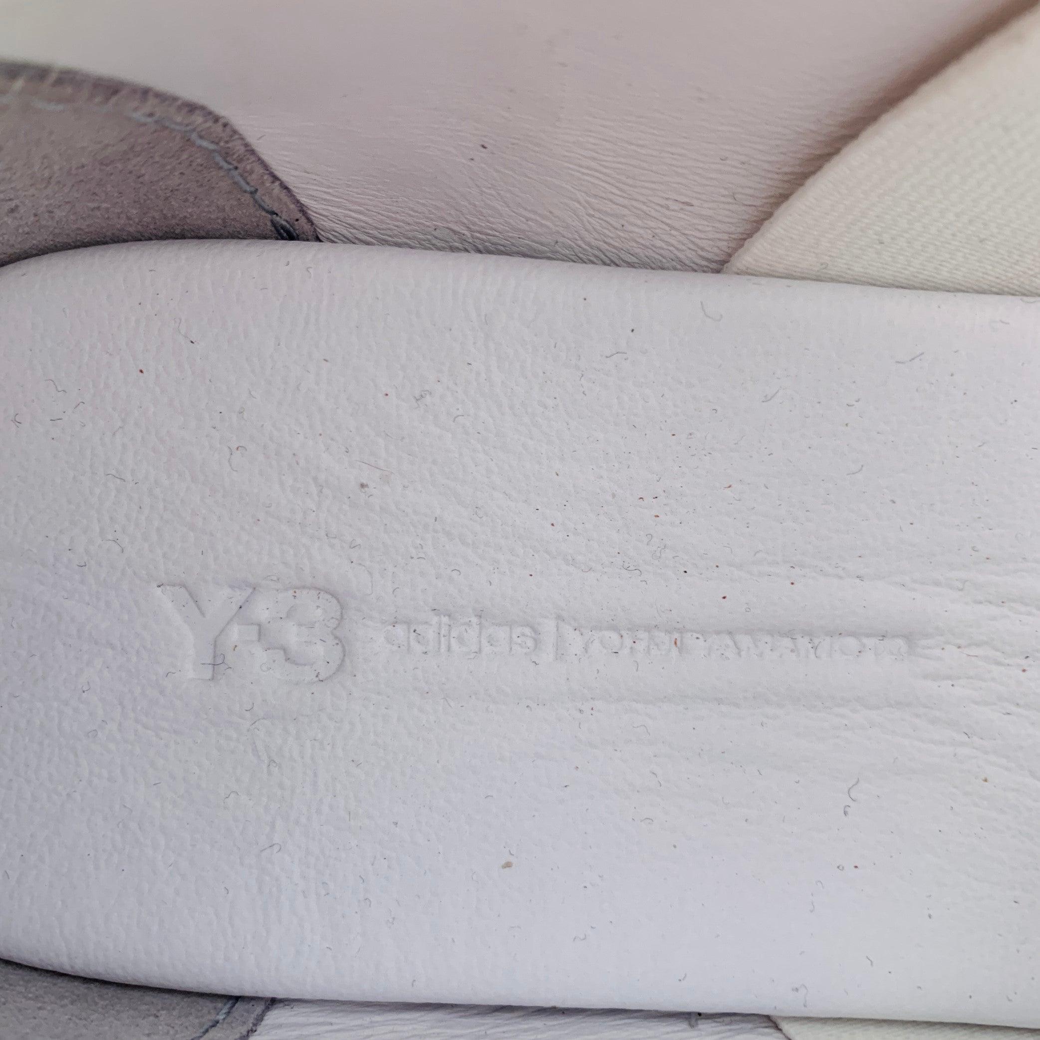 Y-3 Größe 12 Weiß Schwarz Orange Farbe Block Mesh Lace-Up Sneakers im Angebot 2