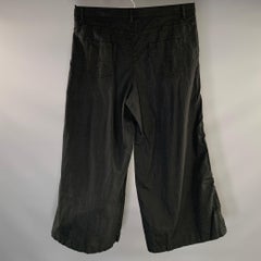 Y-3 Freizeit-Hose in Größe L, schwarz, aus Baumwollmischung, mit weitem Bein