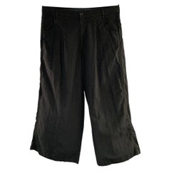 Y-3 Freizeit-Hose in Größe L, schwarz, aus Baumwollmischung, mit weitem Bein