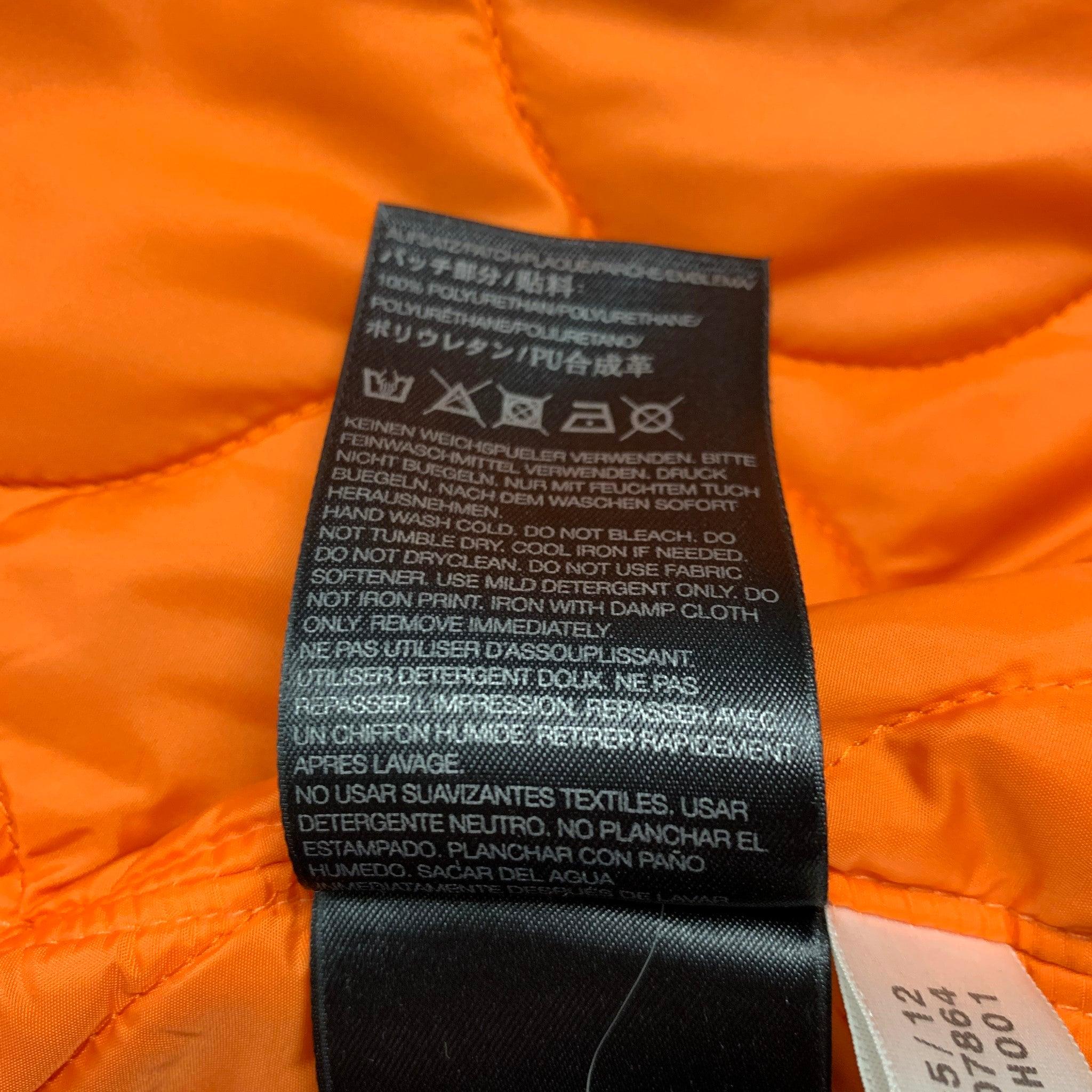 Y-3 x ADIDAS Size S Grey Orange Polyamide Blend Coat For Sale 2