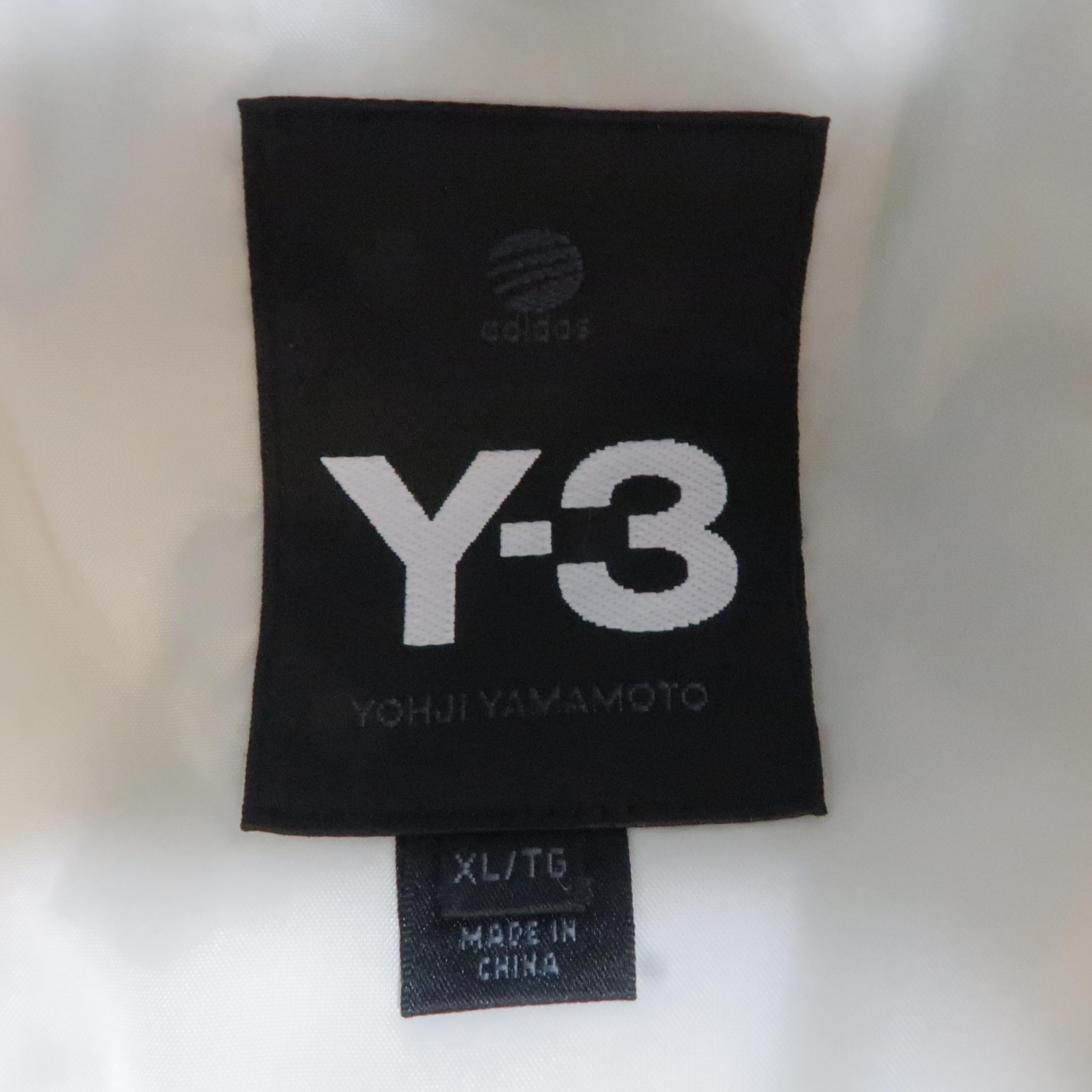 Y-3 XL Olive Solid Two Toned Nylon Zip Up & Hood Vest 1