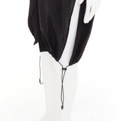 Y-3 YOHJI YAMAMOTO nero con cappuccio e orlo a coulisse giacca camicia M