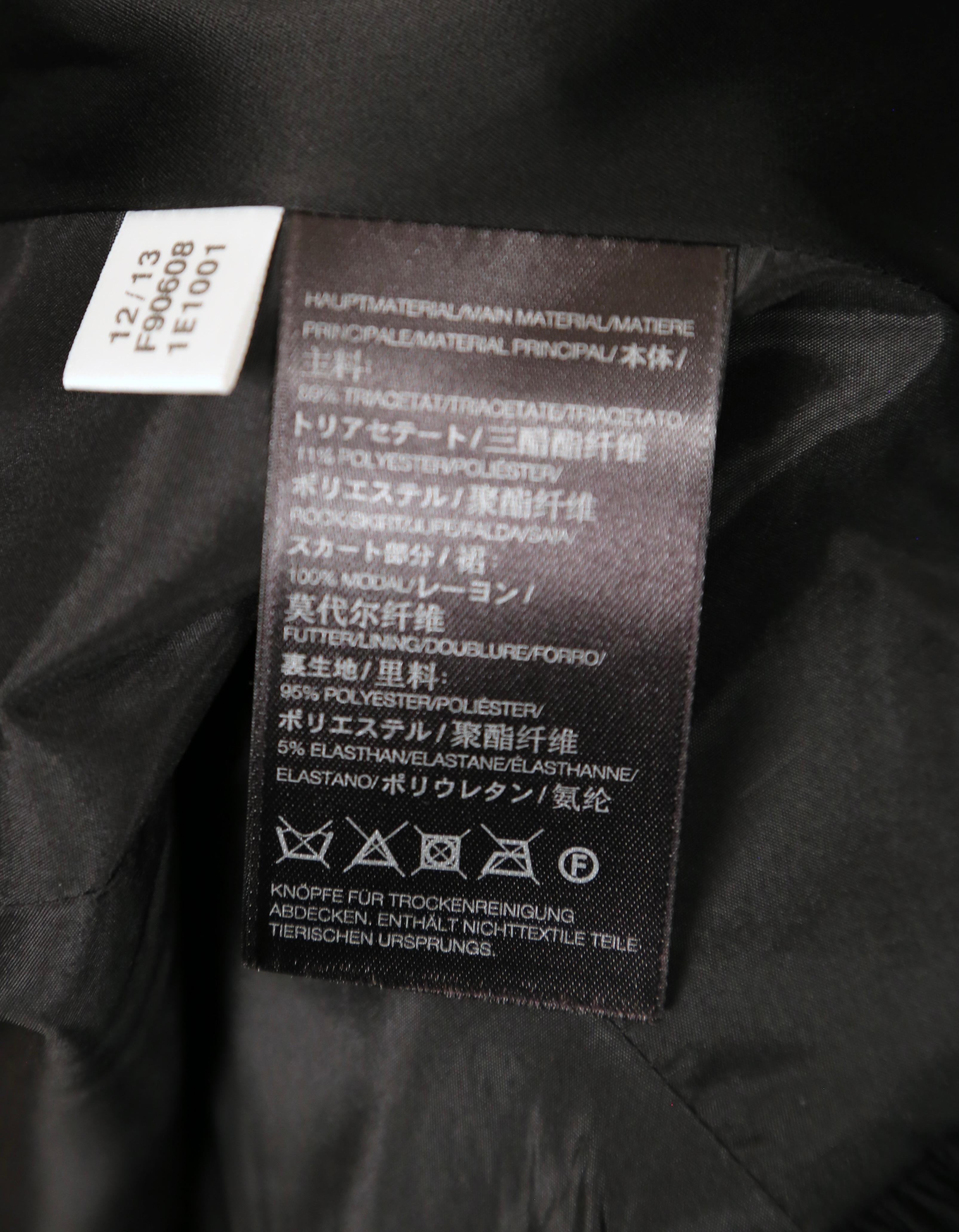Y-3 YOHJI YAMAMOTO black satin dress with sheer skirt For Sale 5