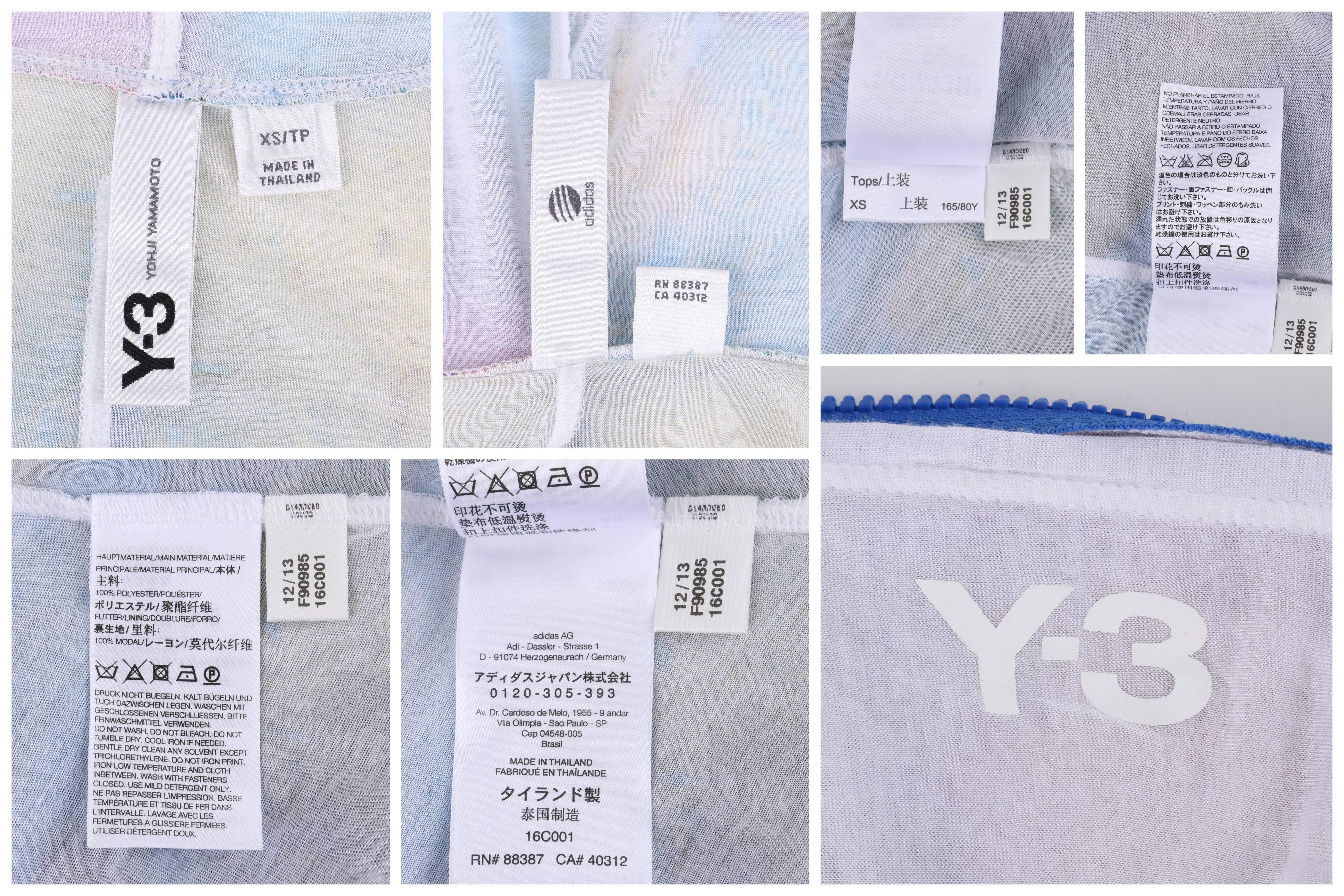 Y-3 YOHJI YAMAMOTO S/S 2014 Abstract Print Mesh Hooded Bubble Hem Jacket / Dress 3