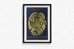 Das ursprüngliche Plakatprojekt in Gouache für Jamboree International Londres 1953