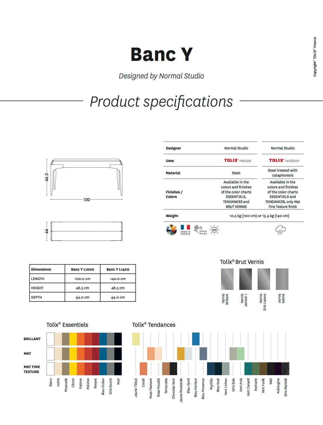 bench colors