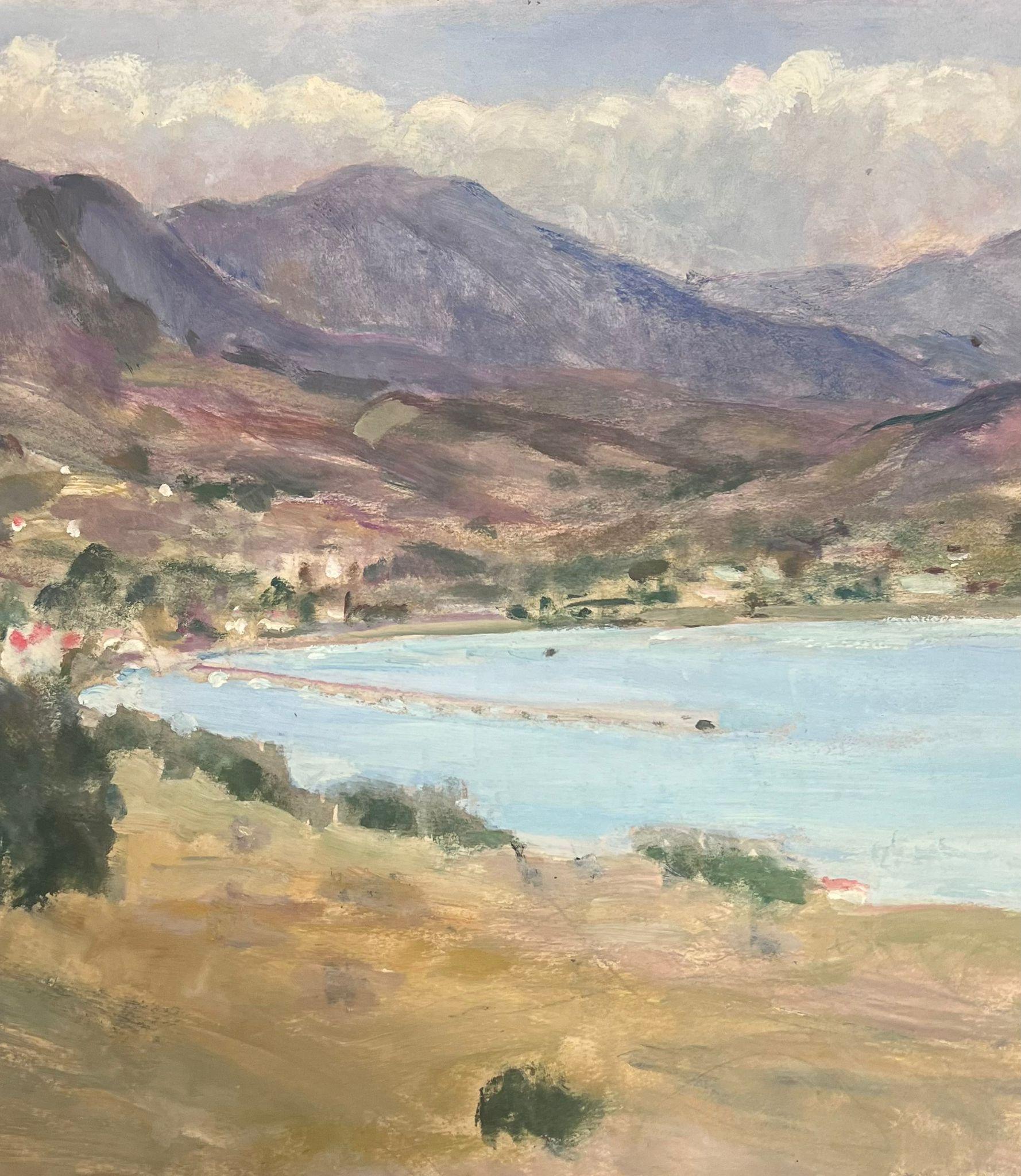 Paisaje francés
de Y. Blanchon, impresionista francés de los años 50 
gouache sobre papel de artista, sin enmarcar
cuadro: 15 x 18 pulgadas
procedencia: de una gran colección privada de obras de este artista en el norte de Francia
estado: original,