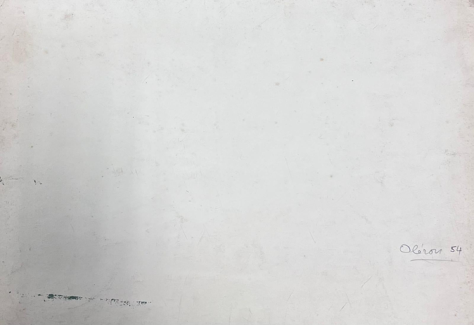 Kühe mampfen
von Y. Blanchon, französischer Künstler des Impressionismus der 1950er Jahre
signierte Gouache auf Künstlerpapier, ungerahmt
Gemälde: 12,5 x 16 Zoll
Provenienz: aus einer großen Privatsammlung dieses Künstlers in Nordfrankreich
Zustand: