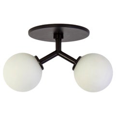 Y Flush Mount by Research.Lighting, Black, Made to Order