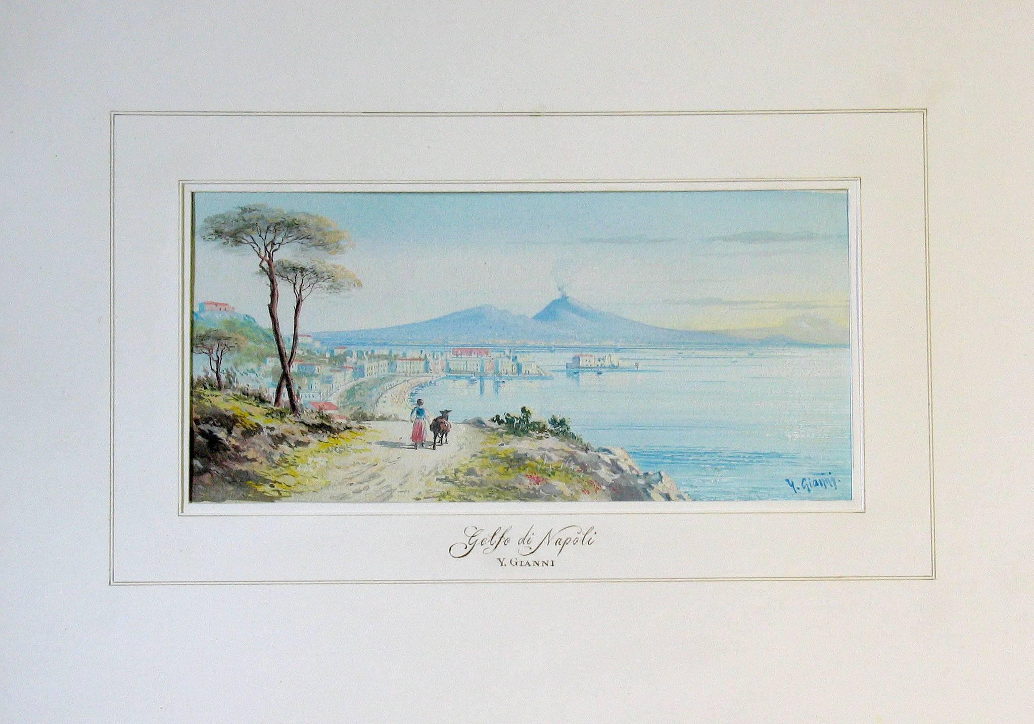 Y. Gianni, Italian the Gulf of Naples, 19th Century  For Sale 1