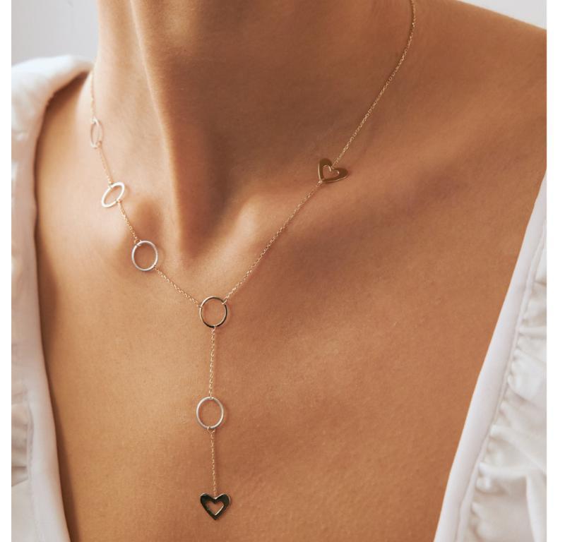 Y Heart Necklace 16