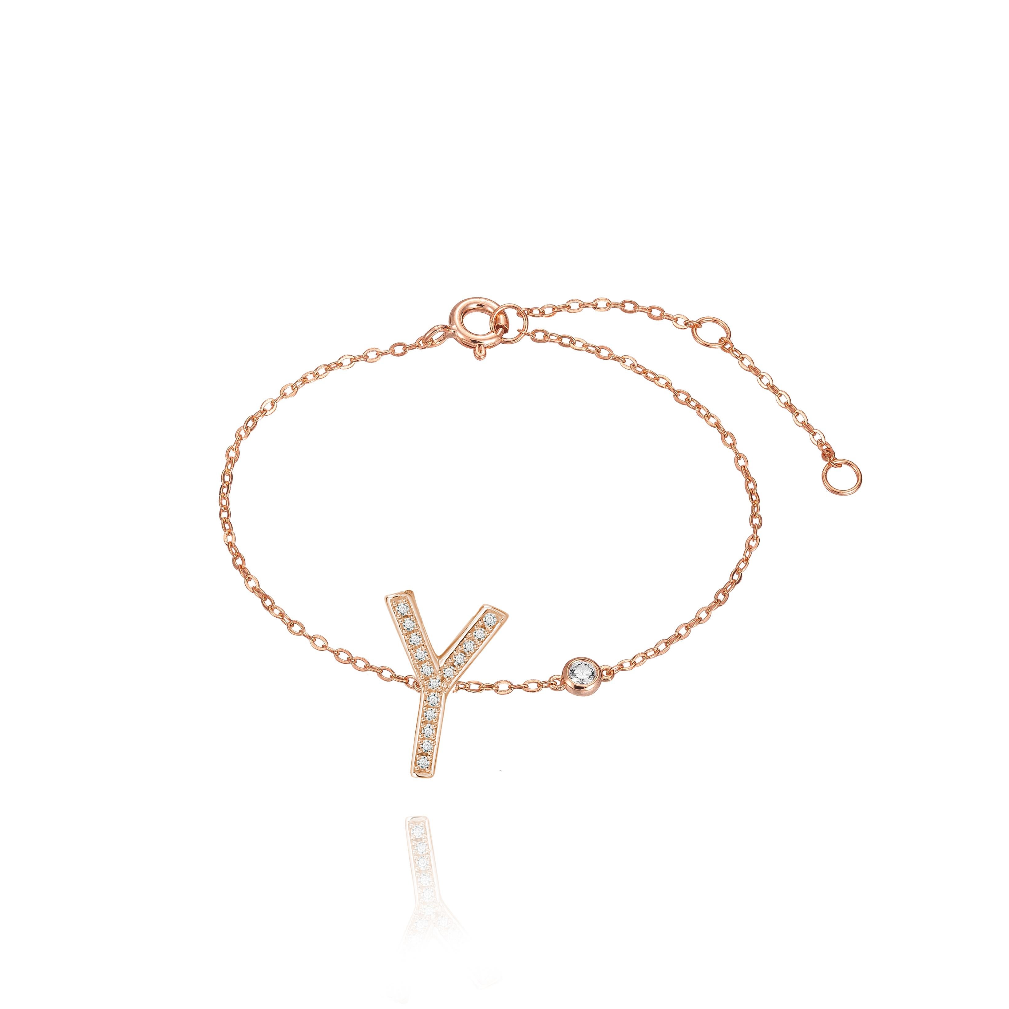 Nothing says YOU more than YOU. You are unique. You are bold.  You're not afraid to share who you are.  This initial bezel chain anklet is elegantly slimline while sharing a little bit about yourself with others. .925 sterling silver base also