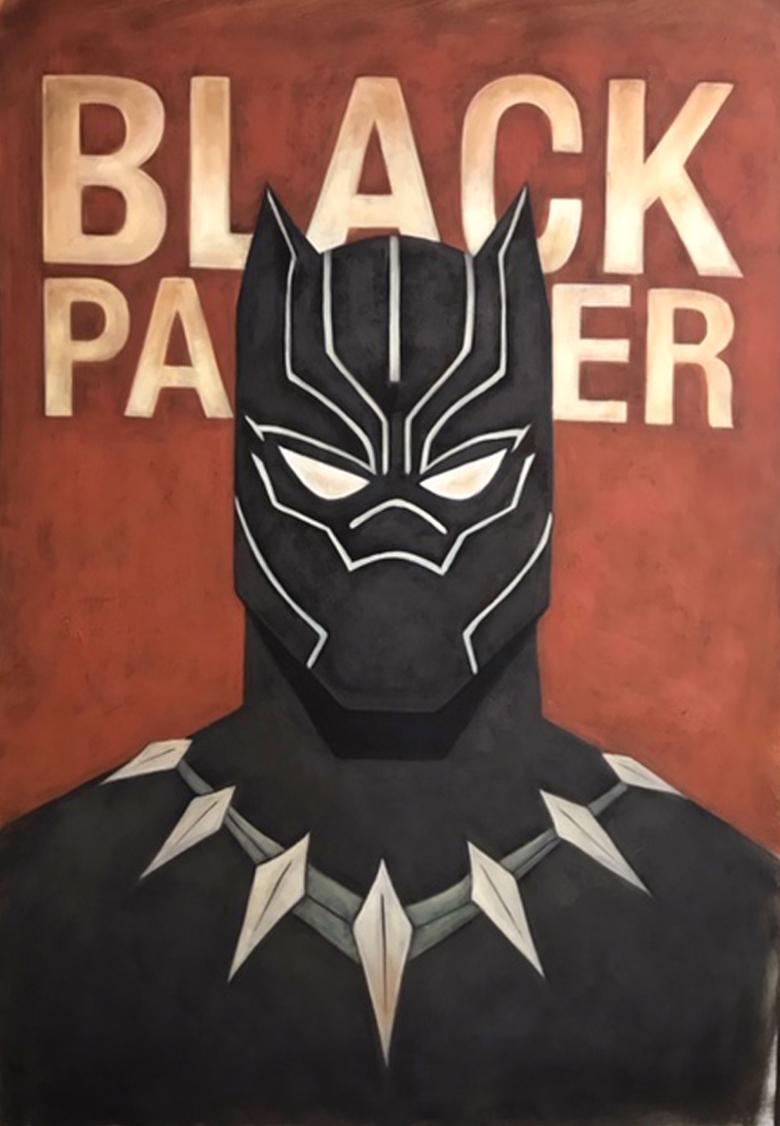 Y.m.Lo Animal Painting - Black Panther l
