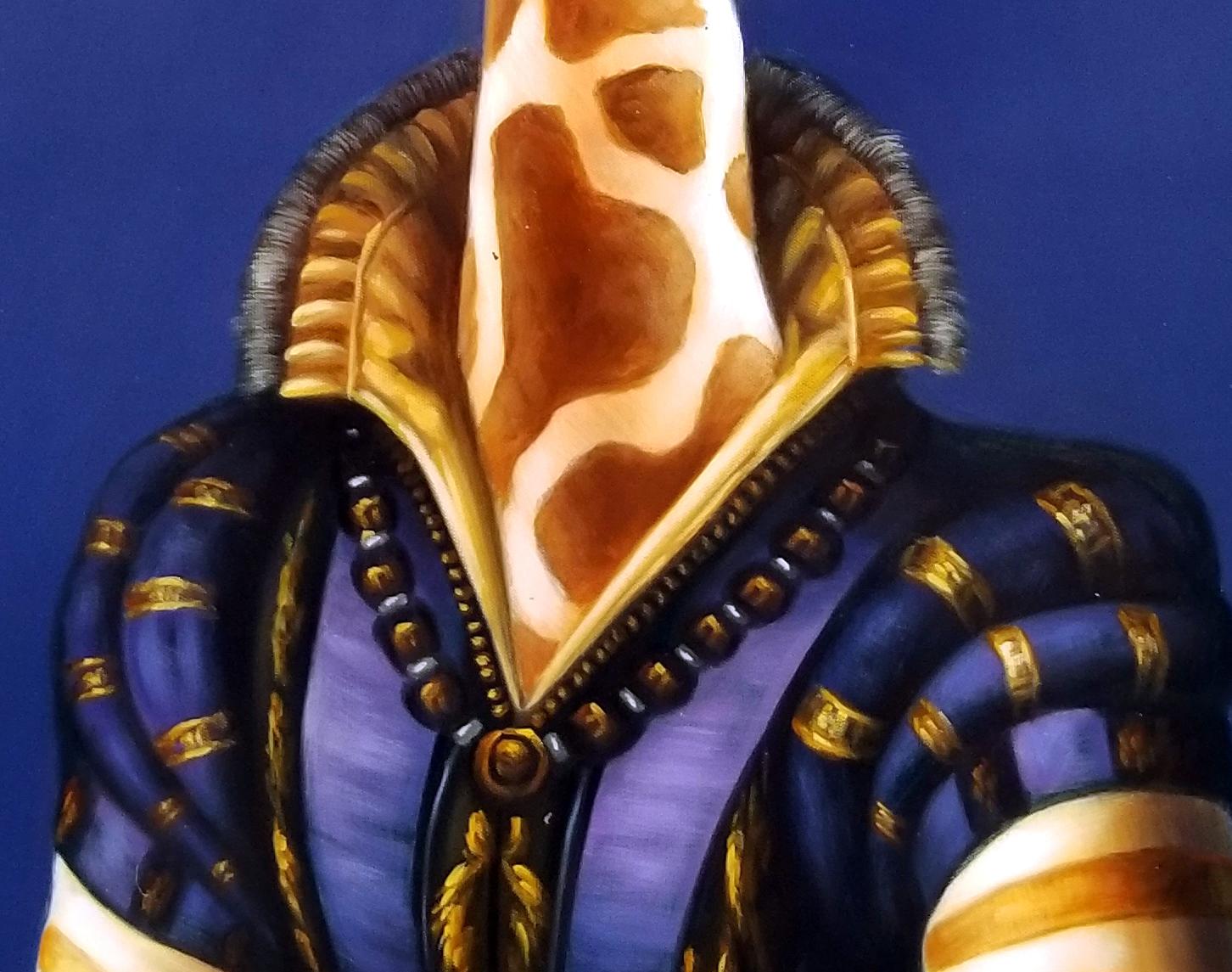 Lady McNeck - Lunettes de soleil - Contemporain Painting par Y.m.Lo