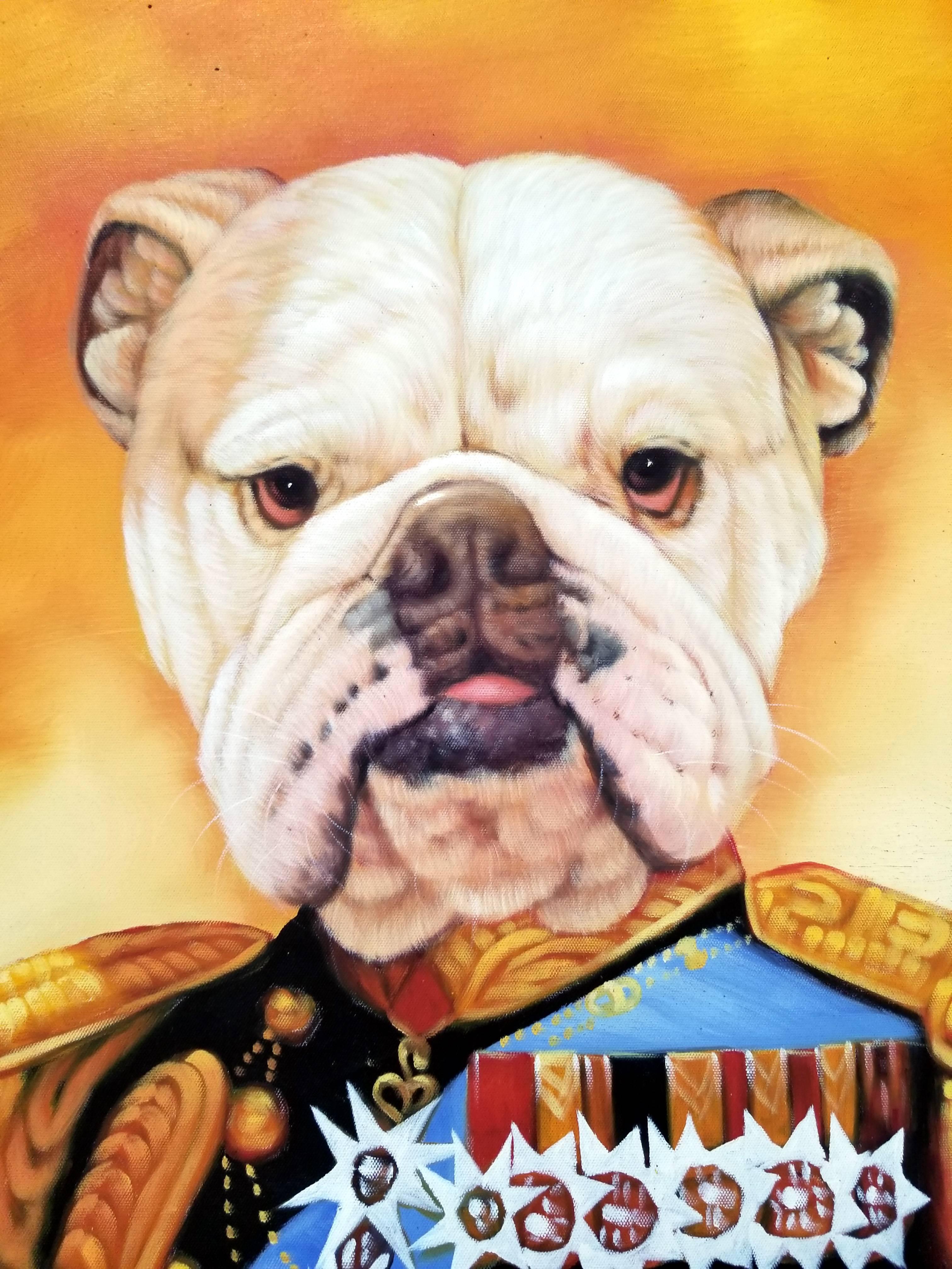 Prince Winston of Bull lV - Painting by Y.m.Lo