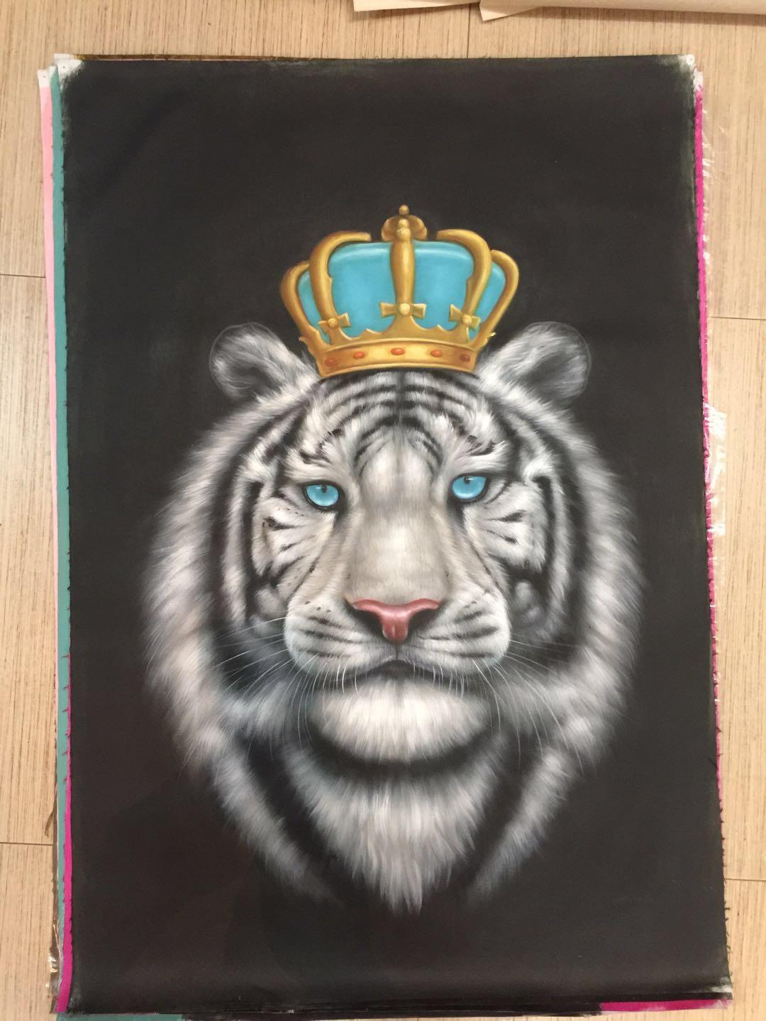 The Tiger King l - Painting by Y.m.Lo