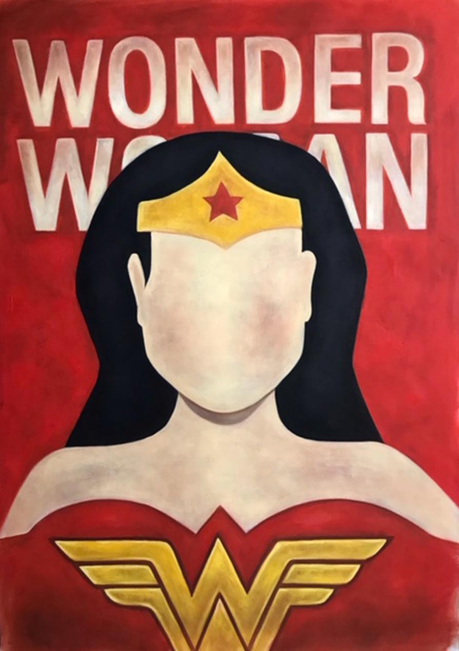 Y.m.Lo Portrait Painting - Wonder Woman