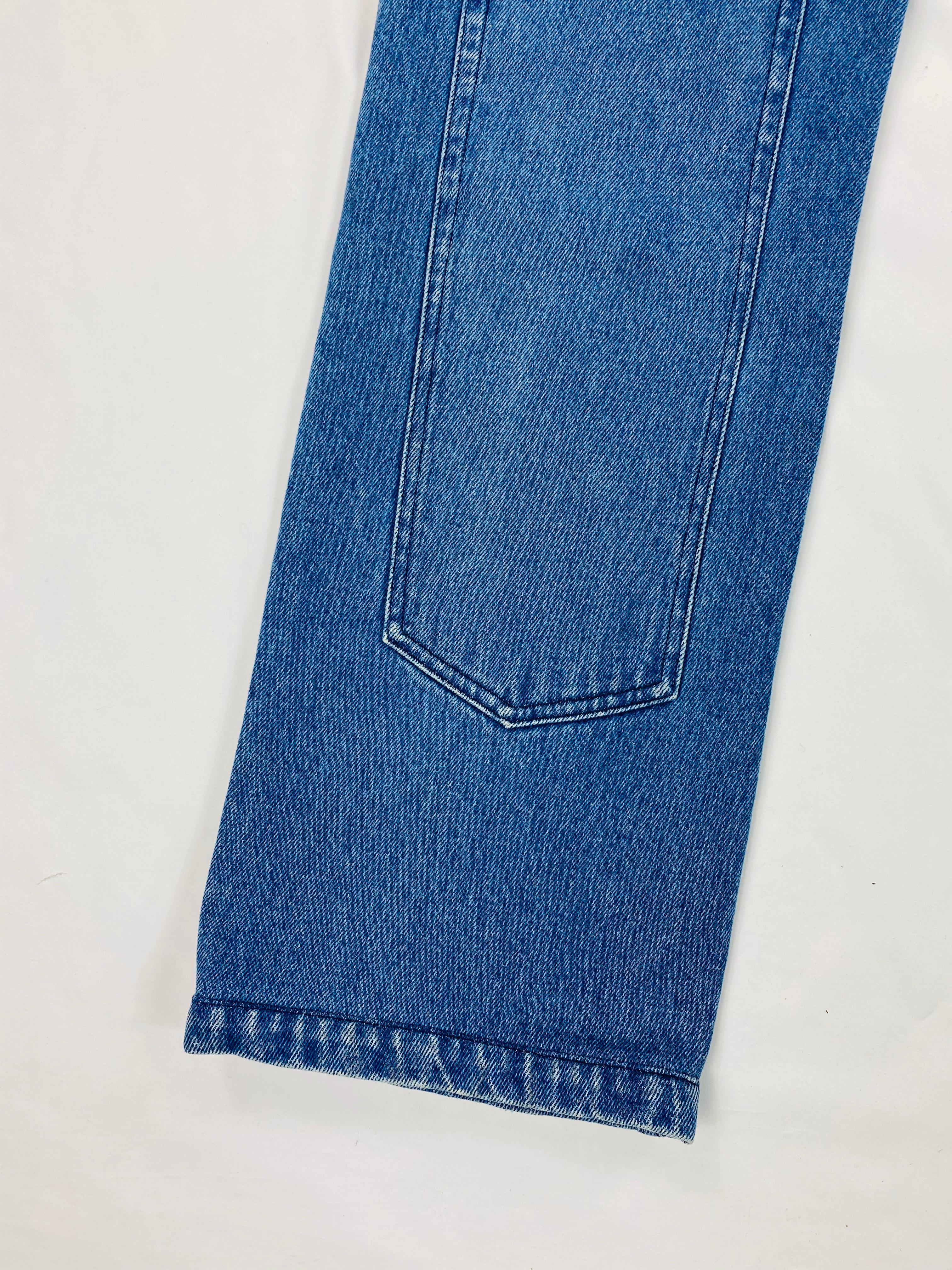 Y/ Project Paris Light Blue Wash XL Pocket Denim Jeans Size S In Excellent Condition In Beverly Hills, CA