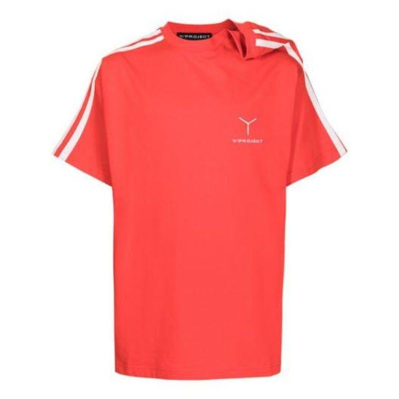 Red Y/Project Unisex Y Logo Clip Shoulder T-shirt, Size S For Sale