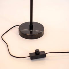 Y Table Lamp, Research.Lighting, Large, 3in Glass, Black, Marble, Dimmable LED