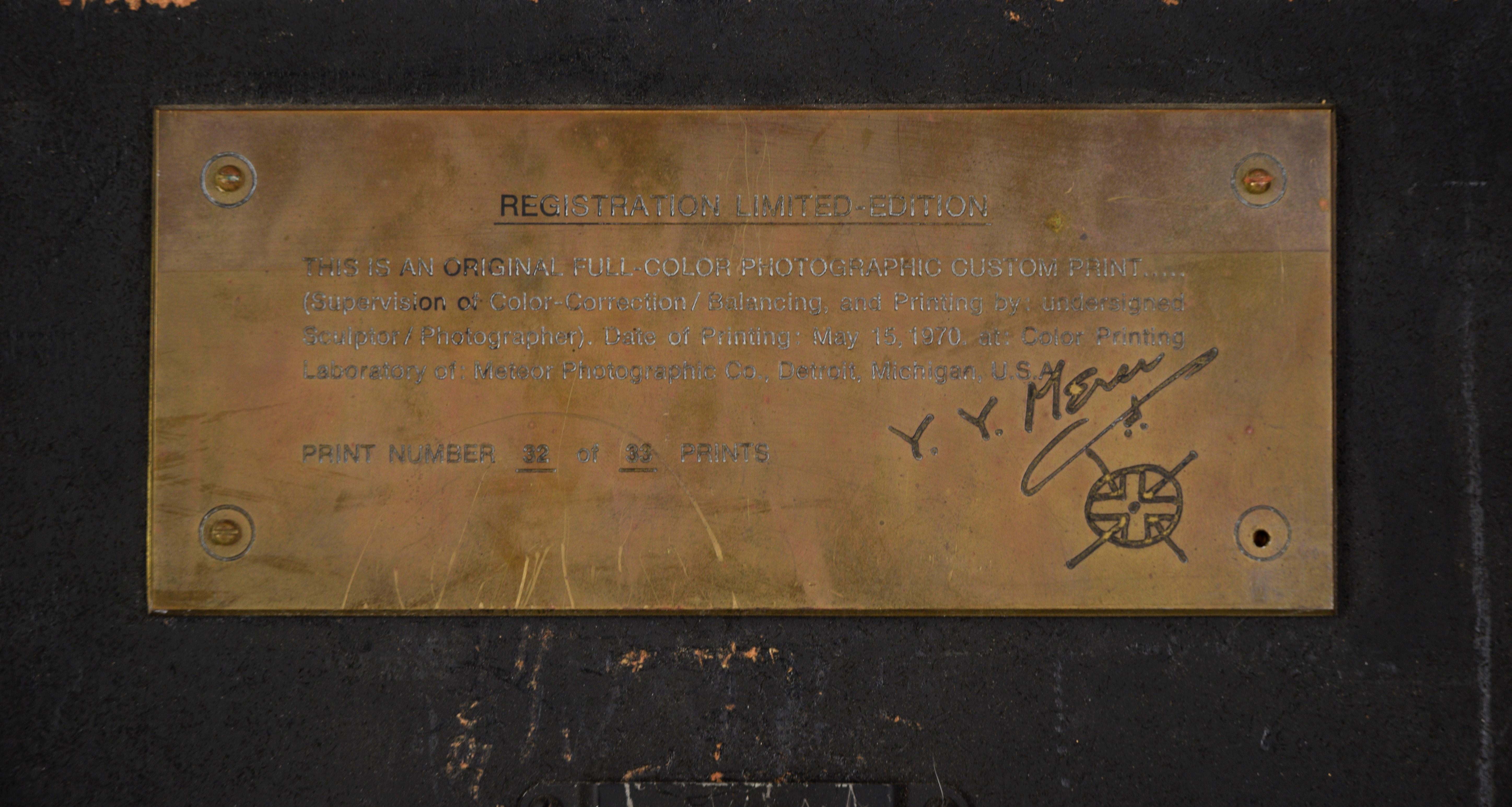 Forme métallique abstraite dans un paysage rocheux - Photographie d'art ésotérique en vente 5