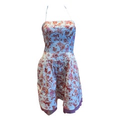 Y2K Betsey Johnson Skull Cherubs Toile Dress