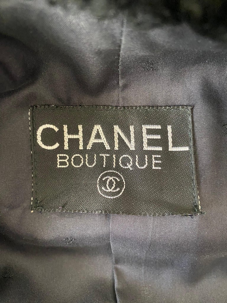 Y2K Chanel Midnight Blue Cashmere Princess Coat For Sale at 1stDibs