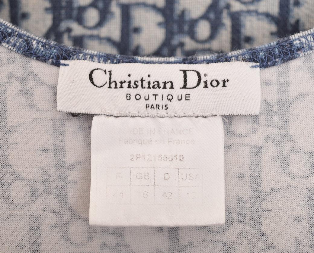 Y2K Christian Dior By John Galliano Blue Trotter Vest Tank Top 1