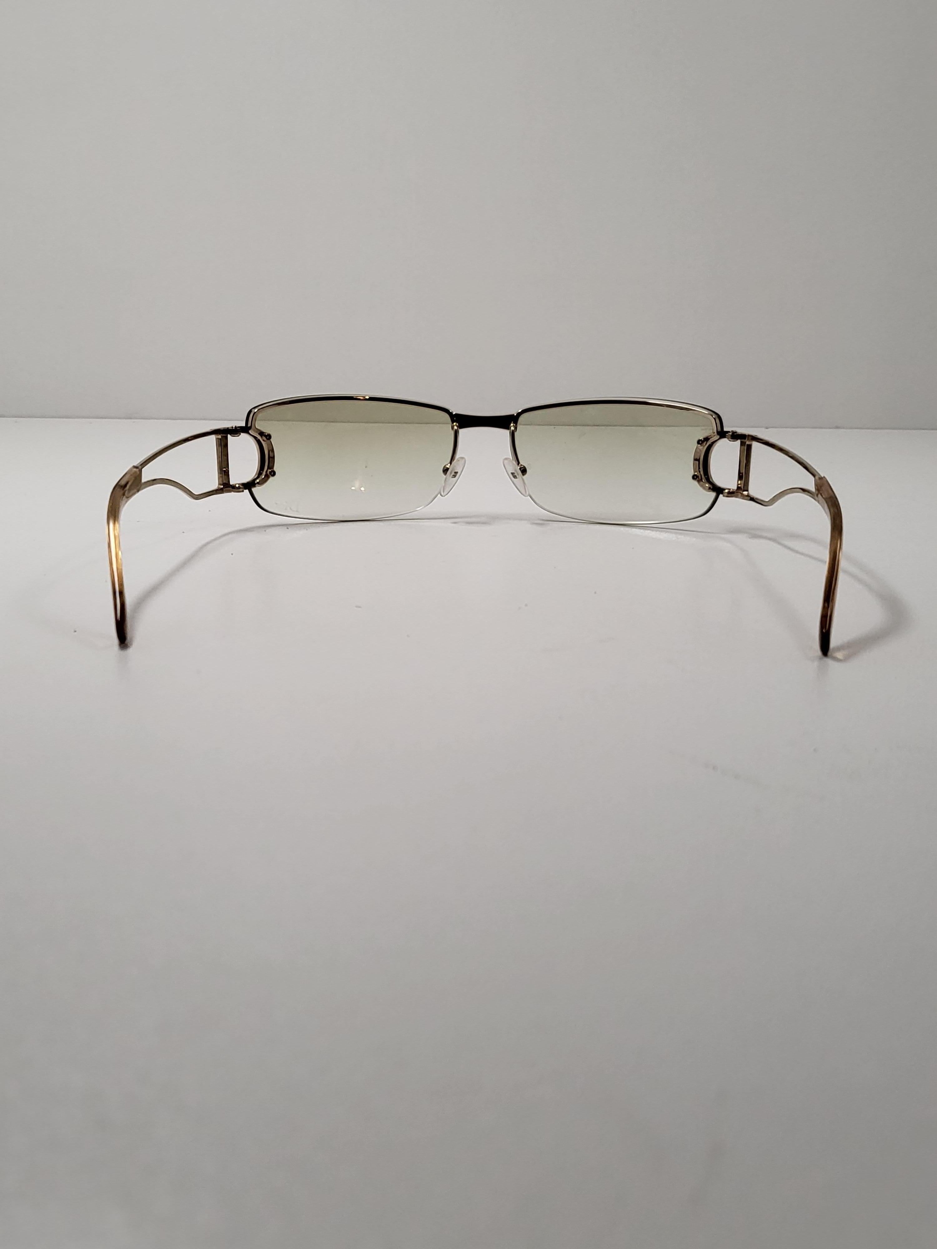 Y2K Christian Dior by John Galliano Strass D Sonnenbrille Diorly (Weiß)