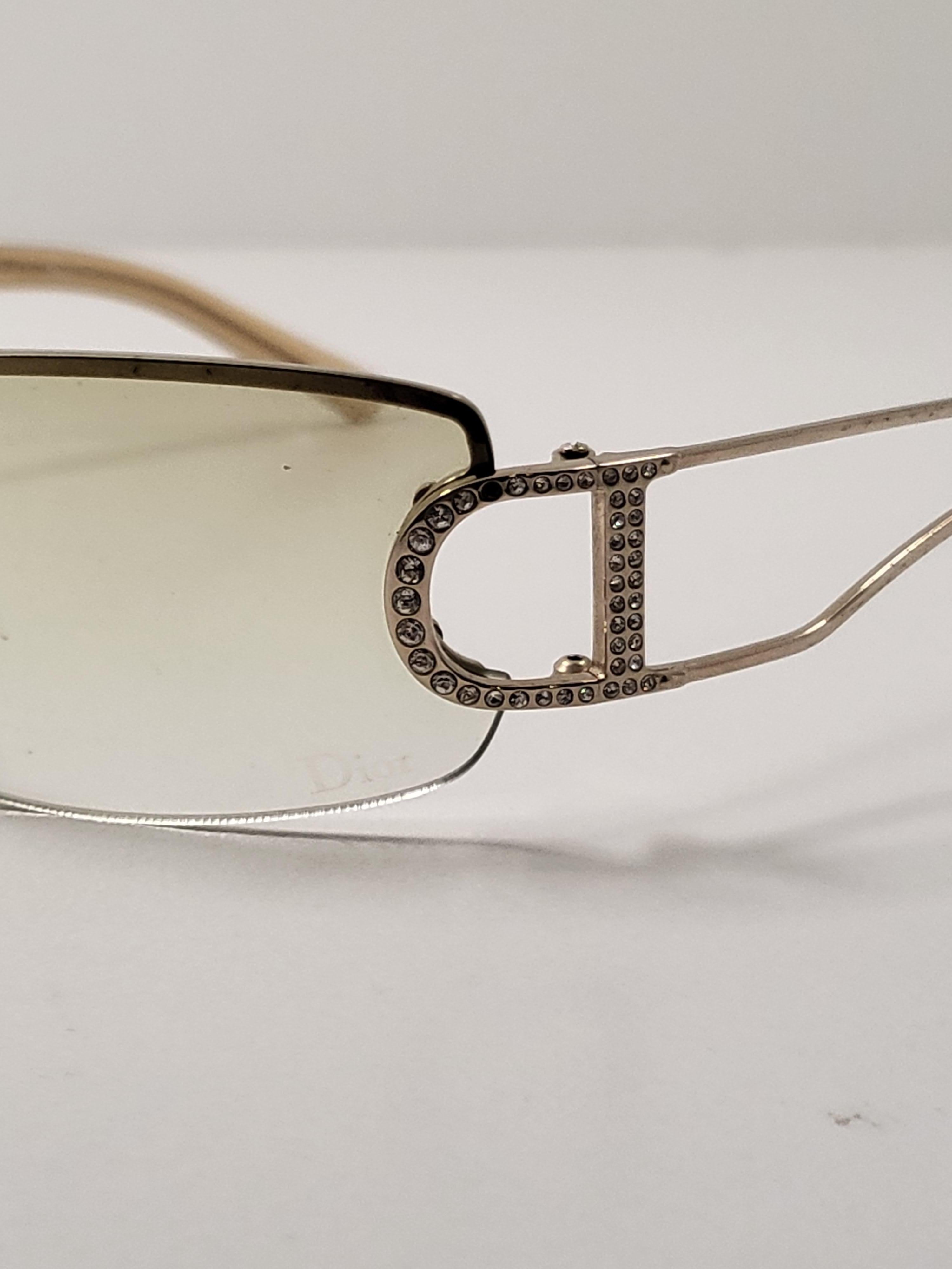 Y2K Christian Dior by John Galliano Strass D Sonnenbrille Diorly im Zustand „Gut“ in PUTNEY, NSW