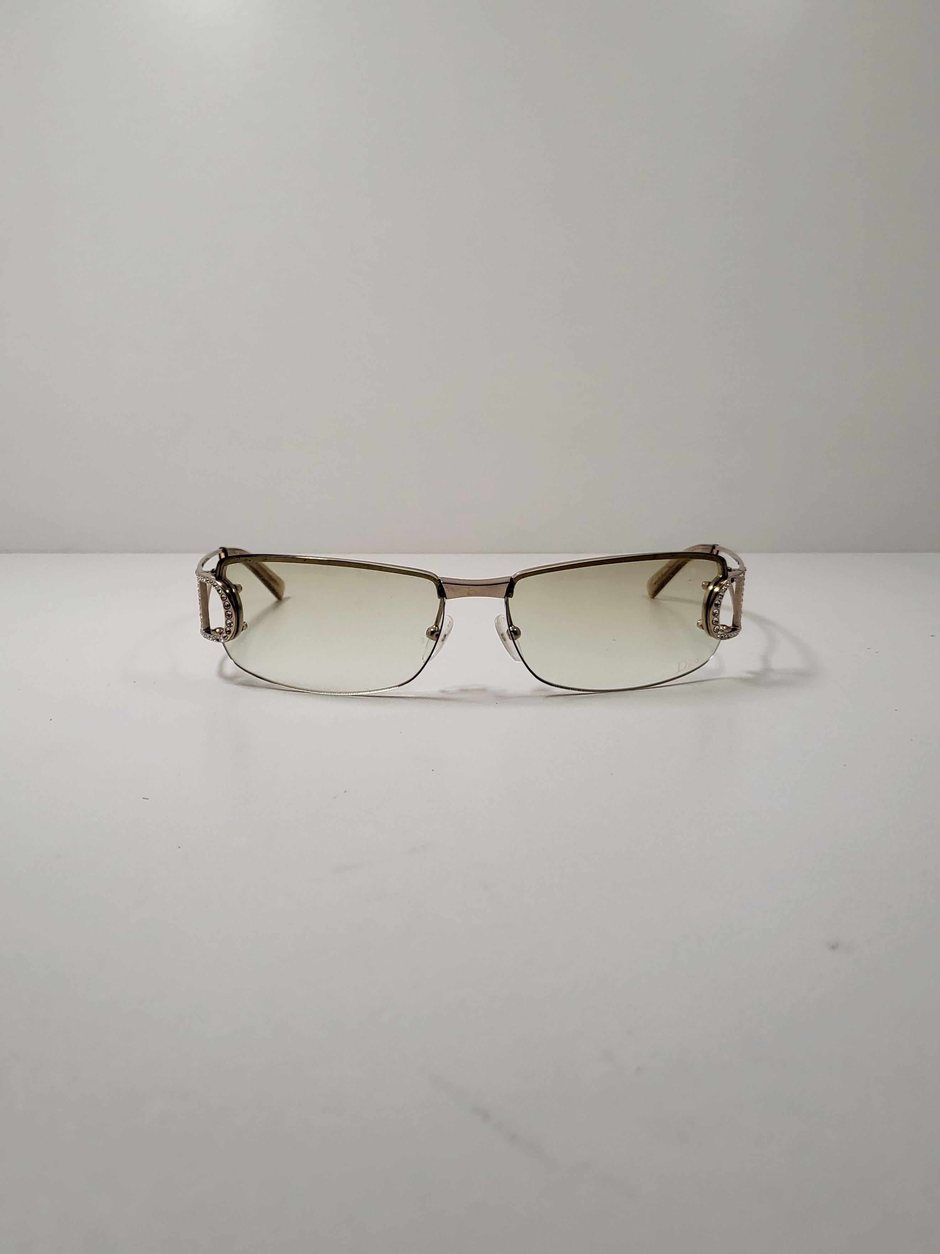 Y2K Christian Dior by John Galliano Strass D Sonnenbrille Diorly 1