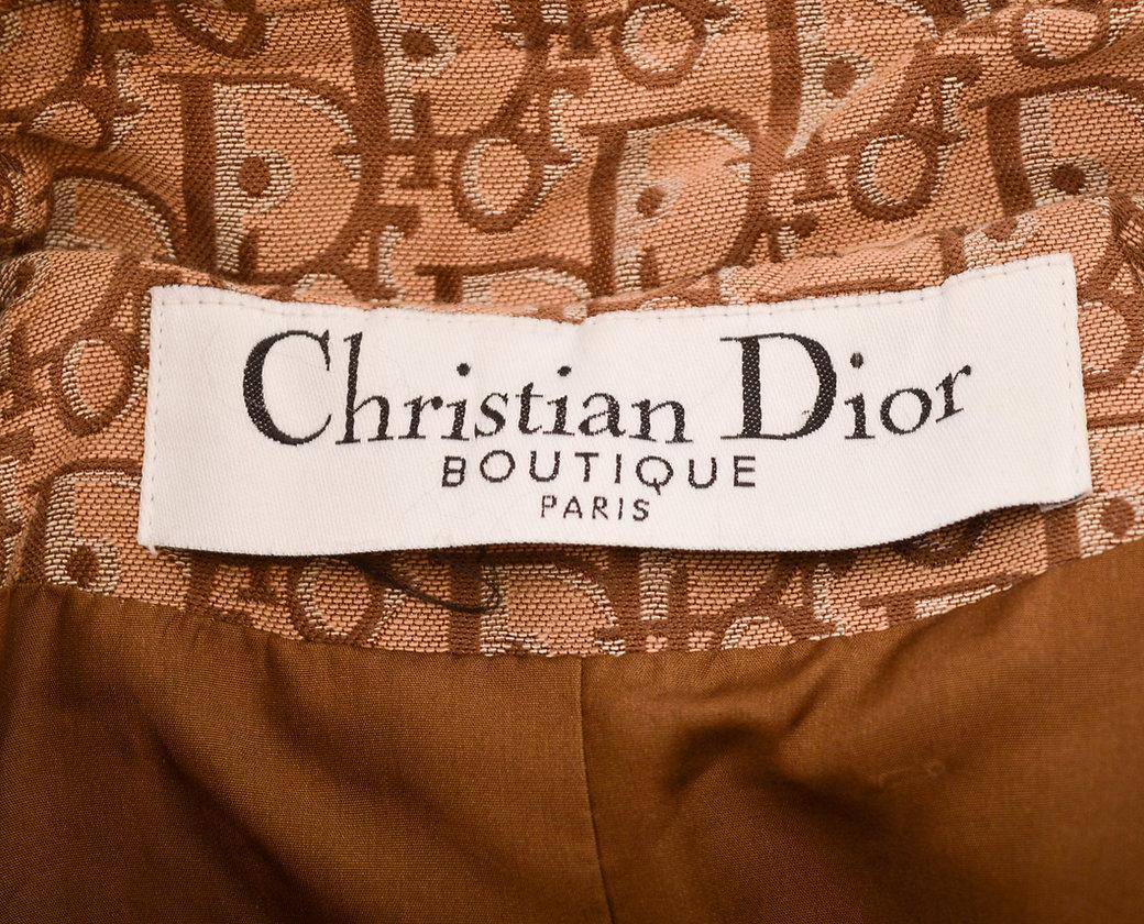 Christian Dior Fw/2004 Monogram Rasta Jacquard Trench Coat by Galliano Unisexe en vente