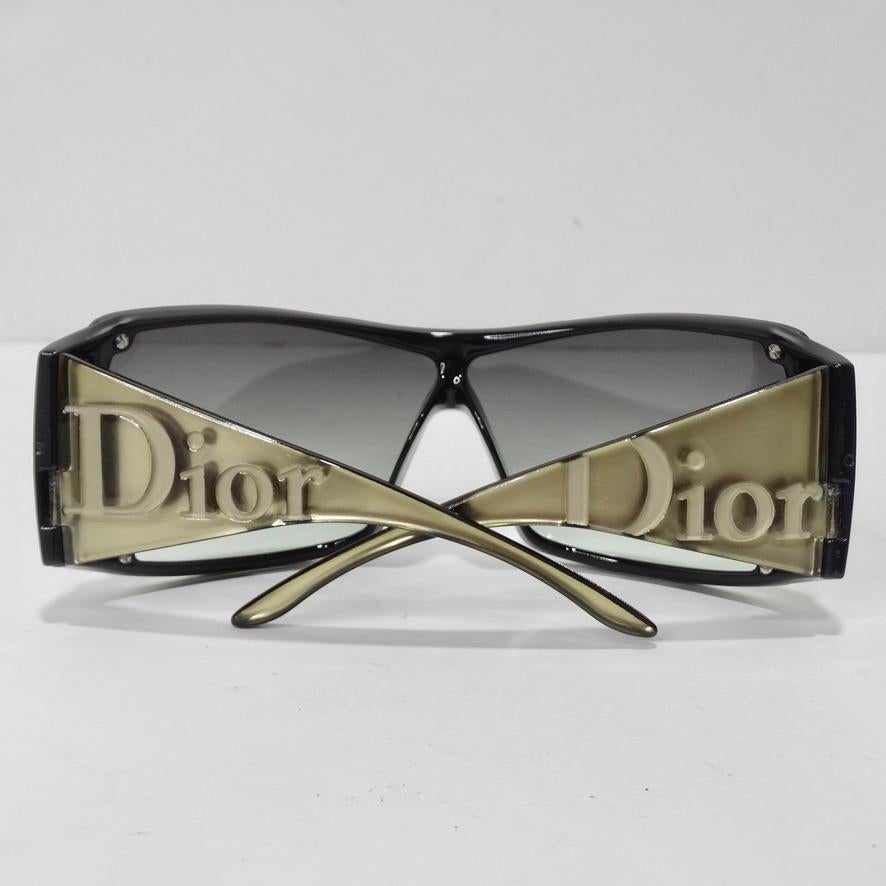 Y2K Christian Dior Overshine 2 Sunglasses Orange For Sale 3