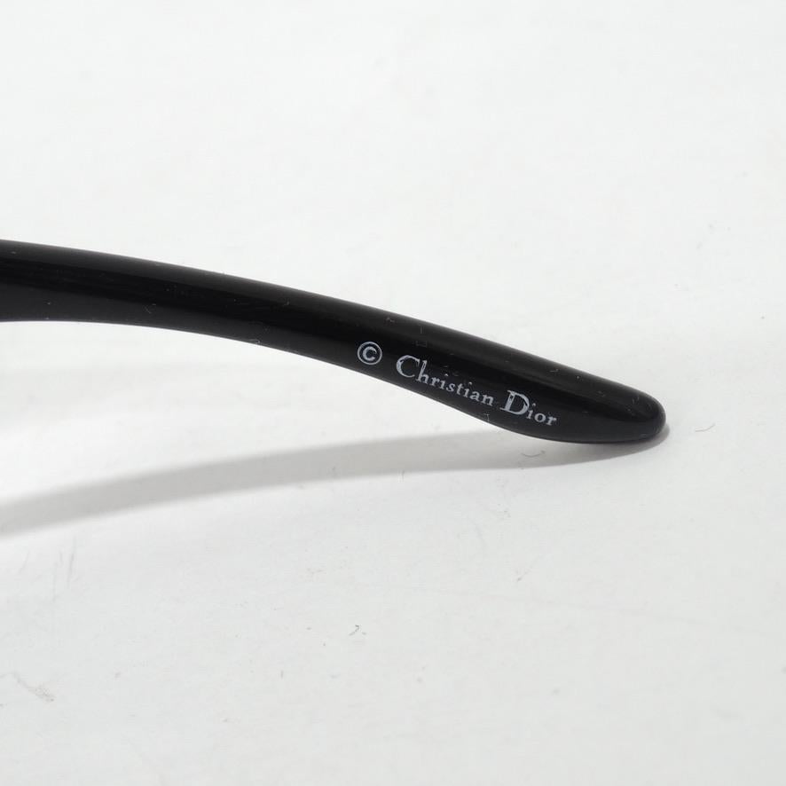 Black Y2K Christian Dior Overshine 2 Sunglasses Orange
