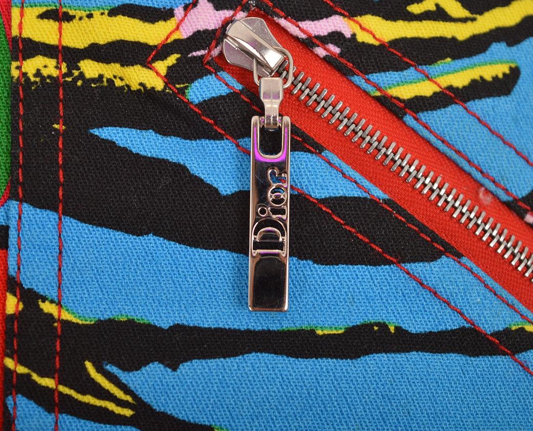 Y2K Christian Dior Ss/2003 'Rasta Mania' Pattern Mini Skirt In Good Condition In Sheffield, GB