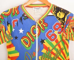 Y2K Christian Dior Ss/2003 'Rasta Mania' Zip Top T Shirt