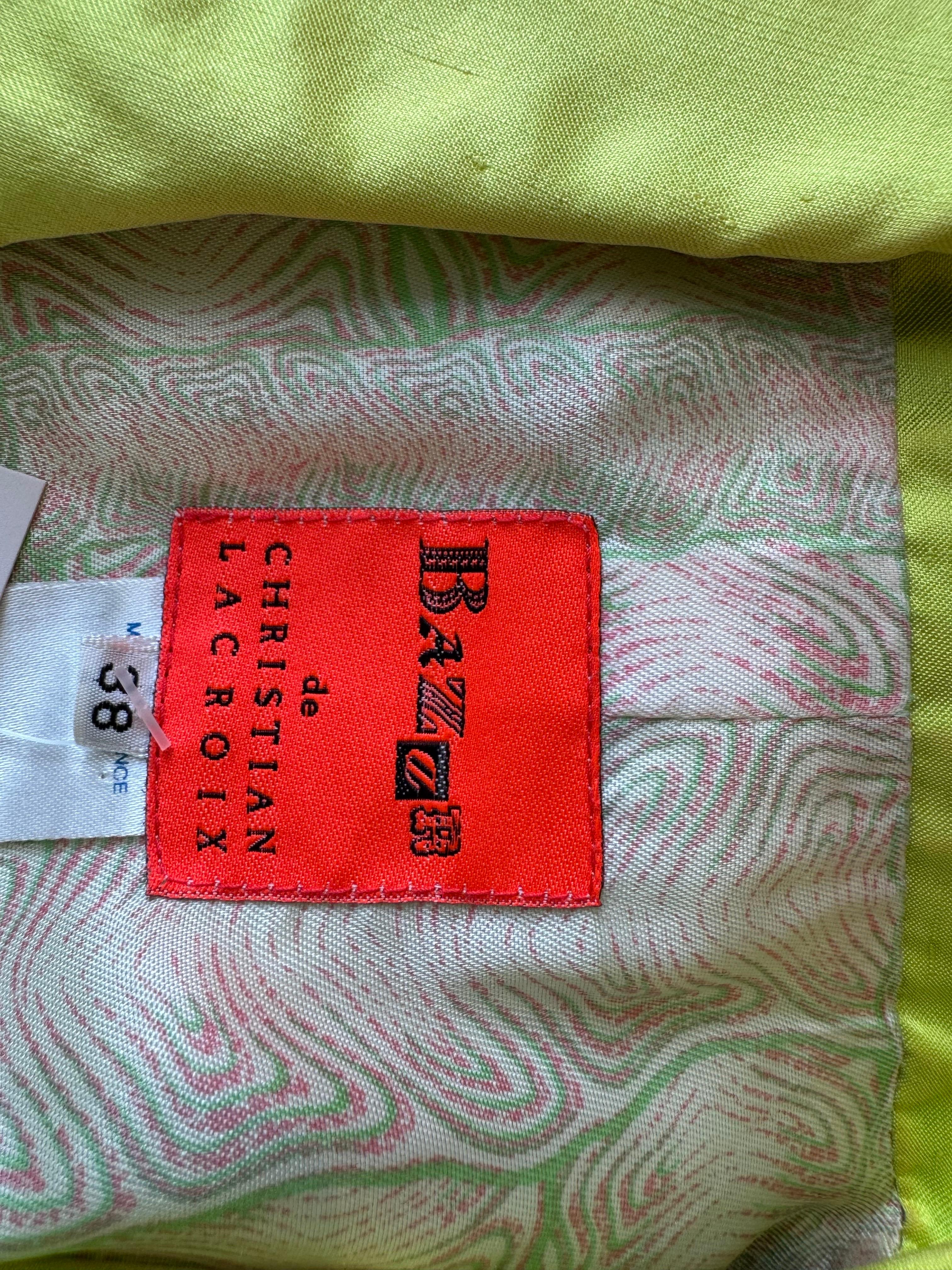 Y2K Christian Lacroix Bazaar Seidenjacke im Angebot 1