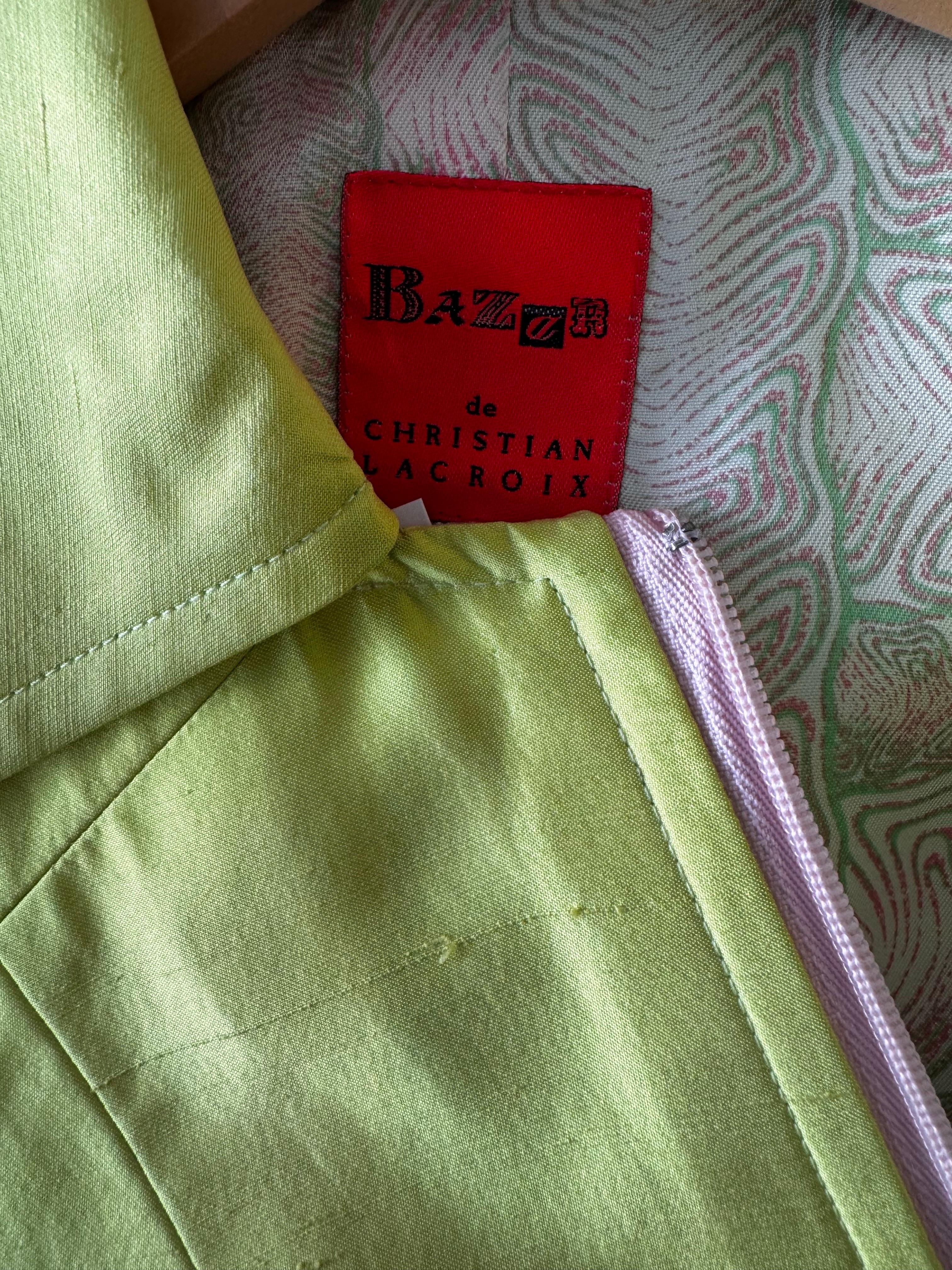 Y2K Christian Lacroix Bazaar Seidenjacke im Angebot 2