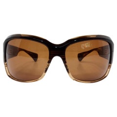 Y2K Chrome Hearts Sweet Young Thang II Oversized Brown Acetate Sunglasses